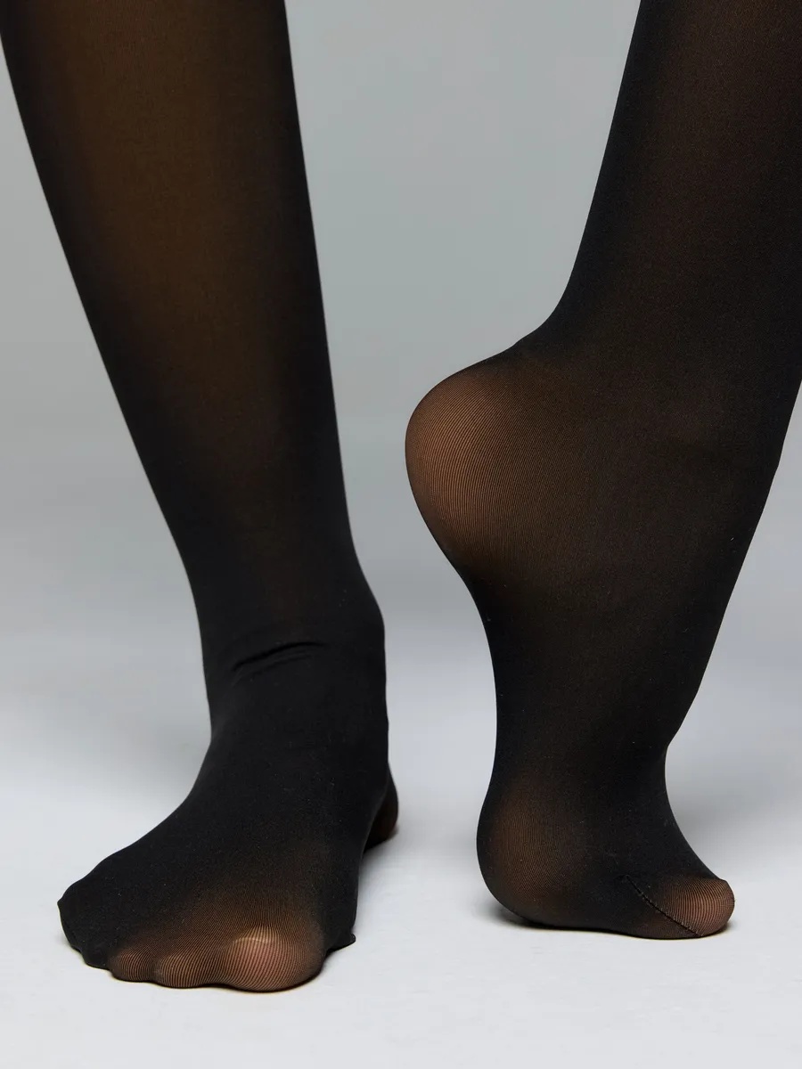 Колготки женские OnePro с эффектом утяжки для зимы 3-M Черный (73813) - фото 12