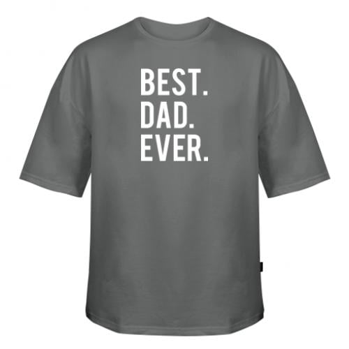 Футболка оверсайз Owi "Best. Dad. Ever." S Темно-серый (11299707-28-126128-S)