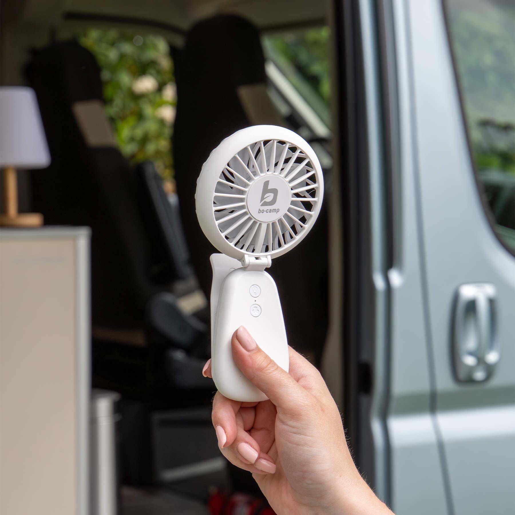 Вентилятор акумуляторний Bo-Camp Mini Fan With Clamp White (8520960) - фото 3 Вентилятор акумуляторний Bo-Camp Mini Fan With Clamp White (8520960) - фото 3