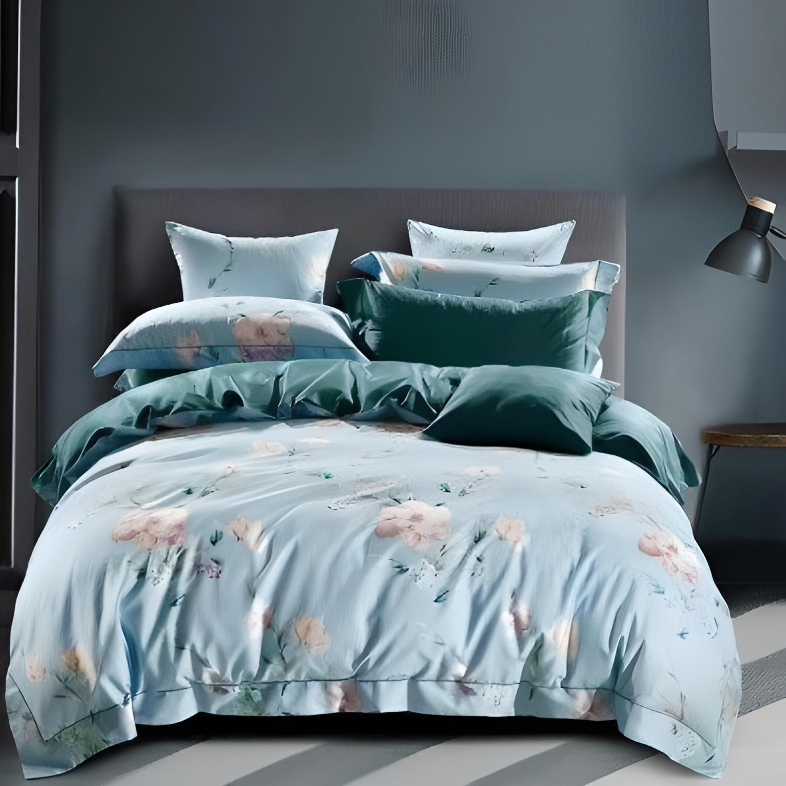 Комплекты постельного белья Kunmeng семейный евро бамбукового волокна (150 220 30 L116)