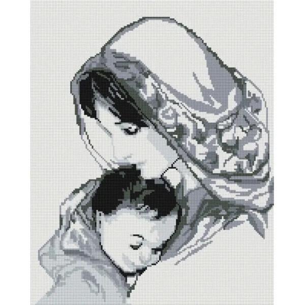 Алмазная мозаика ColorArt Мария с младенцем 40х50 см (SP043)