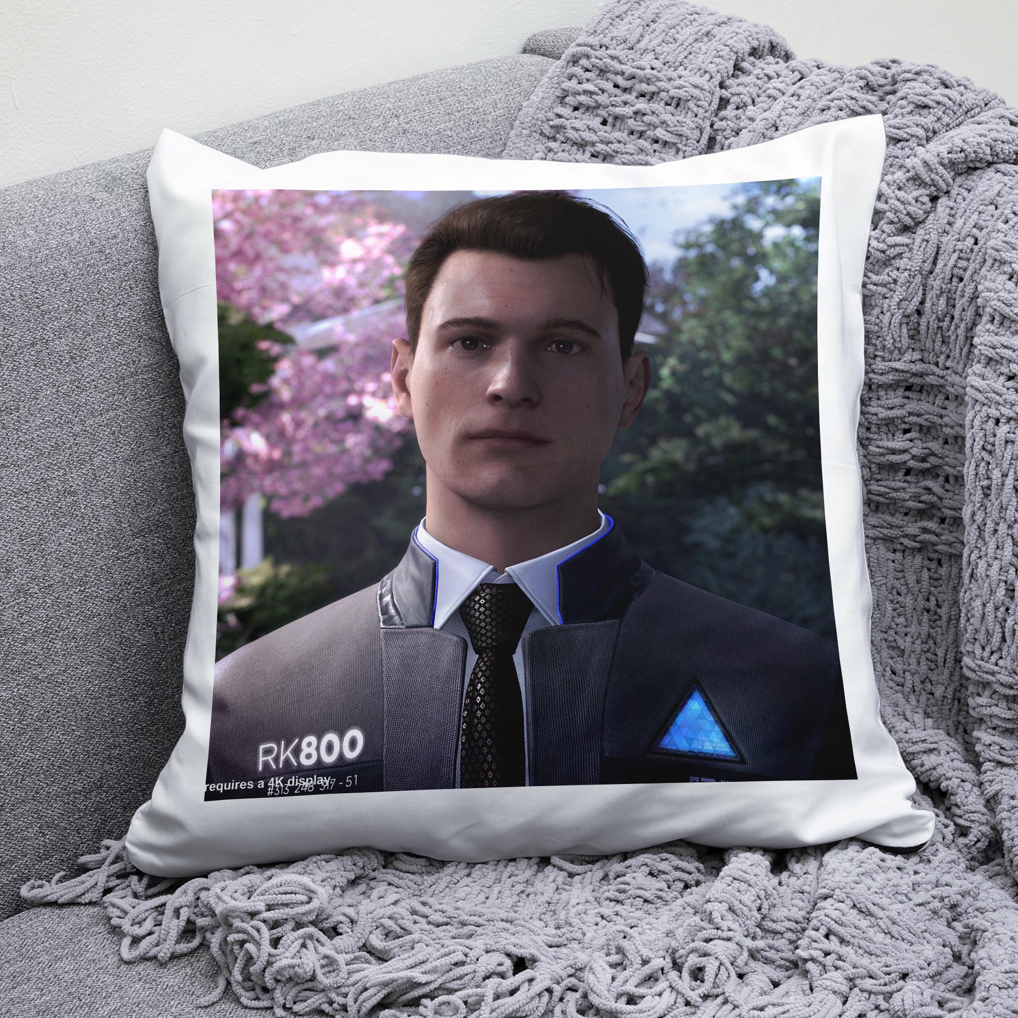 Плюшева подушка квадрат з принтом гри Detroit Become Human