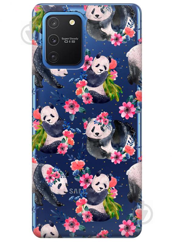Прозрачный силиконовый чехол iSwag для Samsung Galaxy S10 Lite с рисунком - Пандочки (KS3498) Прозрачный силиконовый чехол iSwag для Samsung Galaxy S10 Lite с рисунком - Пандочки (KS3498)