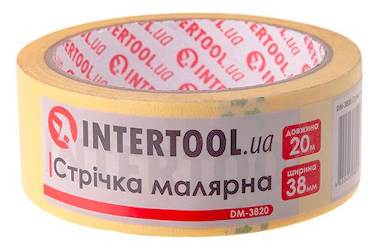 Стрічка малярська Intertool 38 мм х 20 м 6 шт. Жовтий (DM-3820)