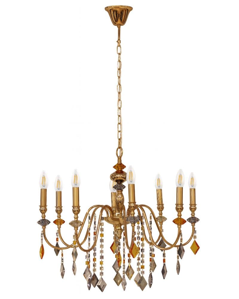 Люстра Edlin PL2416-8 Vanessa E14 8x12W IP20 Золотий (32205341)