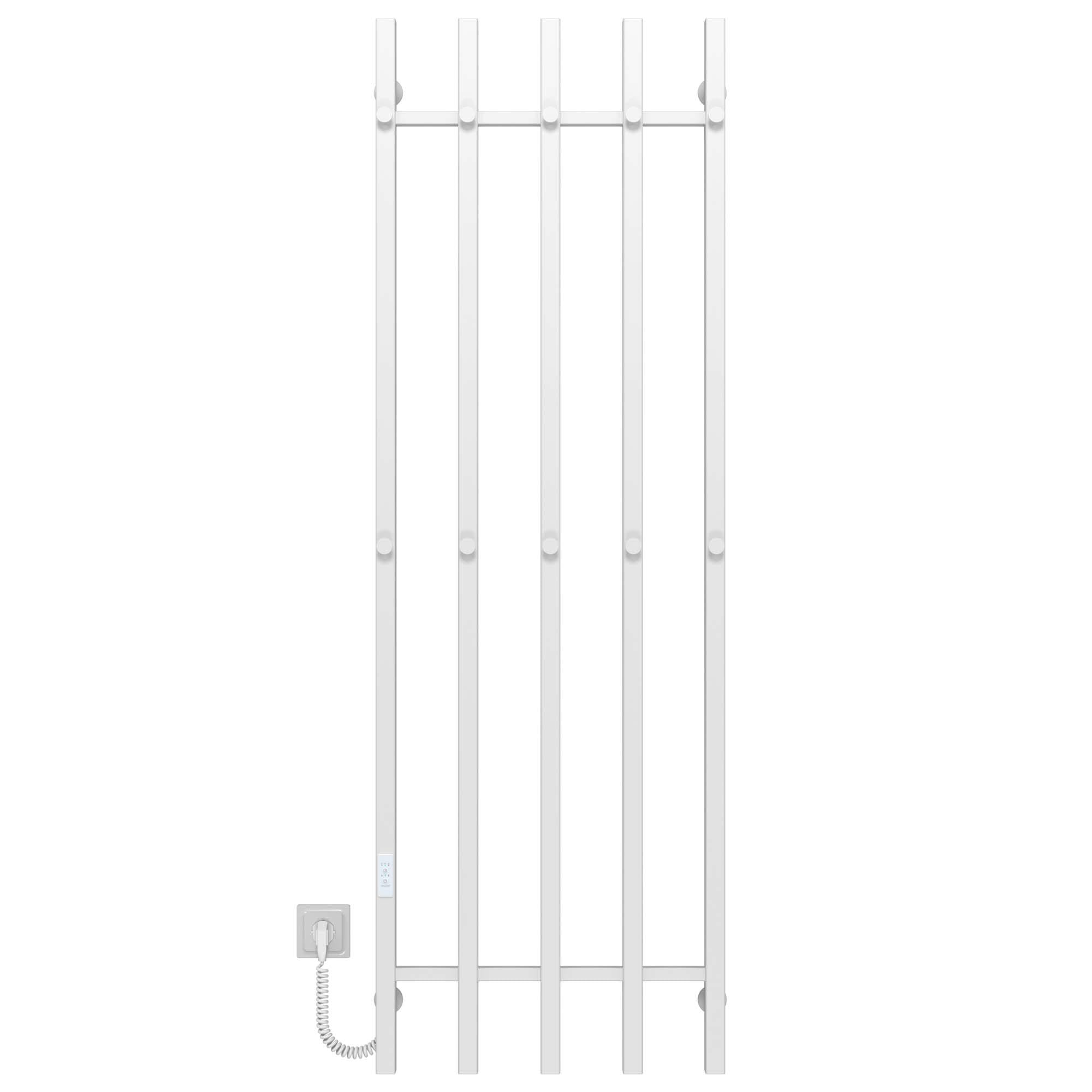 Полотенцесушитель электрический Deffi Split П5 WD04 левое подключение нержавеющая сталь 500х1600 мм Белый (A.SP.160.50.5.EWL4)