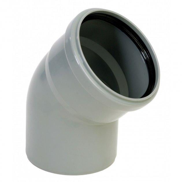 Колено для внутренней канализации Pestan ⌀ 75 мм 45º