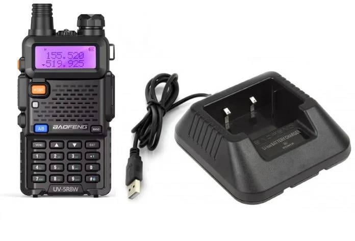 Радиостанция Baofeng UV-5R 8 Ватт USB стакан кабель зарядки сплошной