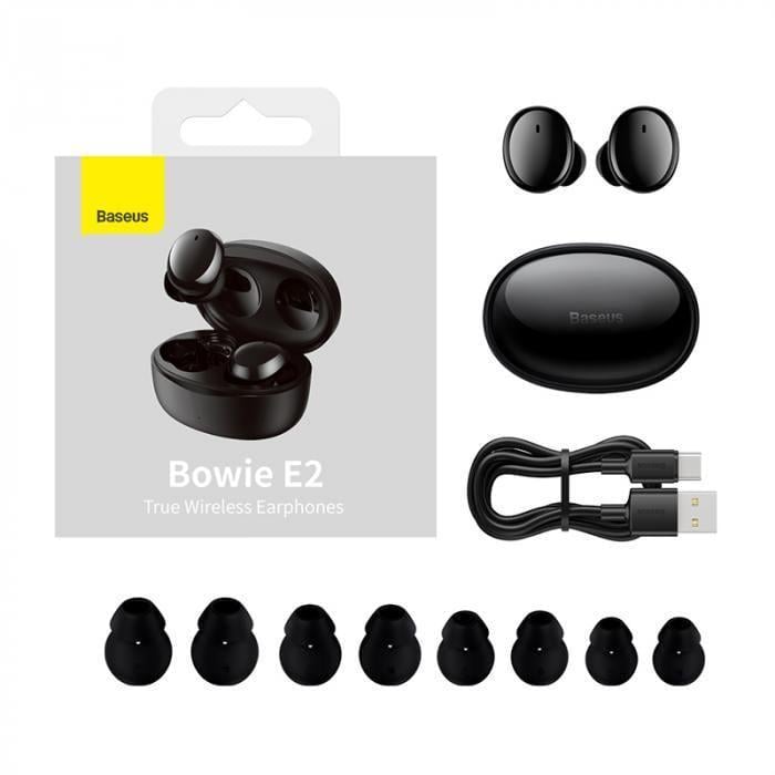 Навушники BASEUS Bowie E2 бездротові True Wireless Earphones у кейсі Чорний (NGTW090001) (2005106340)