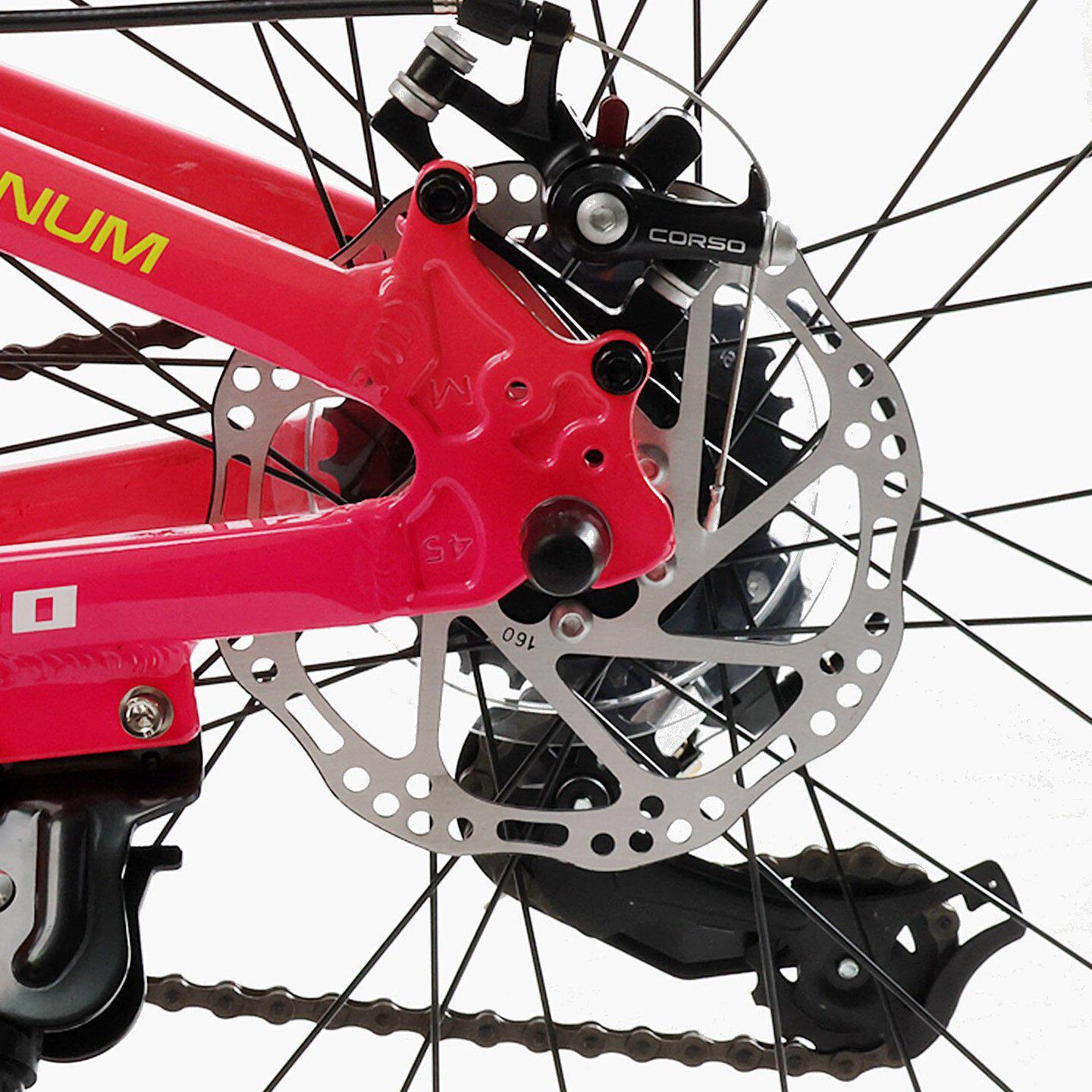 Велосипед гірський підлітковий алюмінієвий Corso Project 24" рама 11" Рожевий - фото 5