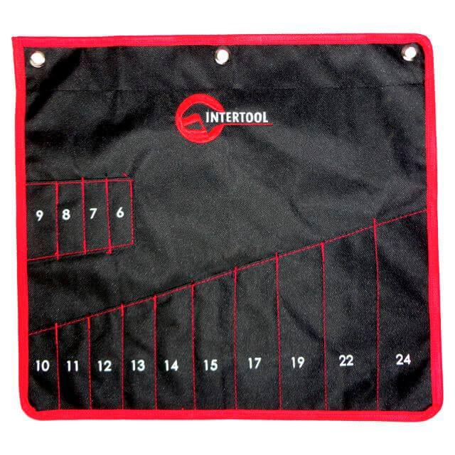 Чехол для гаечных ключей Intertool BX-9009 14 карманов 430x430 мм (10307522)