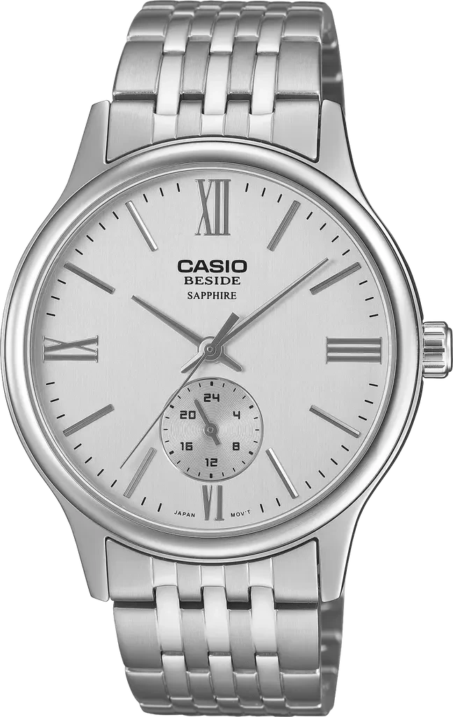 Наручные часы мужские Casio Beside BMS-100D-7A с сапфировым стеклом/стальным корпусом Серебряный (3122081002)