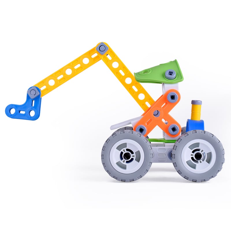 Развивающий болтовой STEM конструктор Build&Play Экскаватор 74 детали - фото 2 Развивающий болтовой STEM конструктор Build&Play Экскаватор 74 детали - фото 2