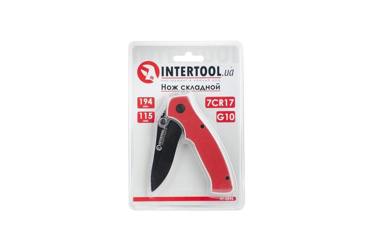 Ніж універсальний Intertool складаний 194 мм (HT-0595) - фото 5 Ніж універсальний Intertool складаний 194 мм (HT-0595) - фото 5