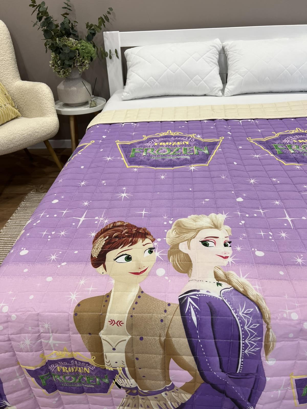 Одеяло-покрывало детское Фрозен двухстороннее из хлопка 150x210 см (26688840) Одеяло-покрывало детское Фрозен двухстороннее из хлопка 150x210 см (26688840)