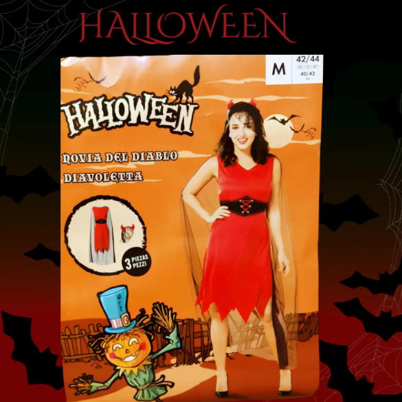 Платье на Хэллоуин Невеста Дьявола женское S Красно-черный (521993) - фото 5 Платье на Хэллоуин Невеста Дьявола женское S Красно-черный (521993) - фото 5