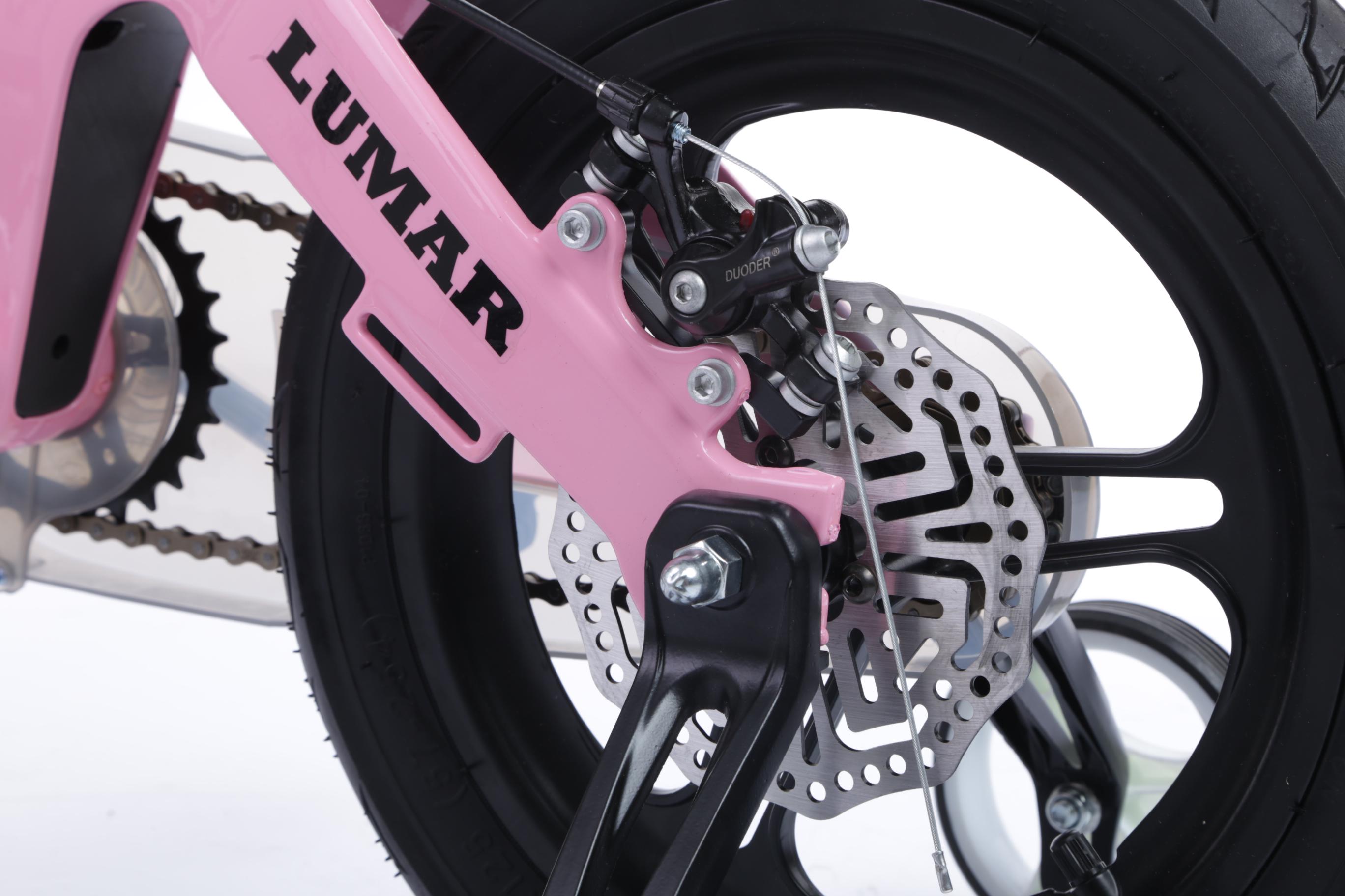 Магнієвий дитячий велосипед LUMAR 18" Рожевий (1800) - фото 9