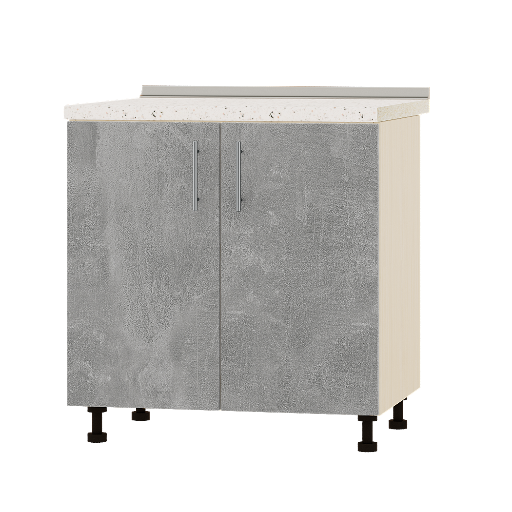 Шафа нижня Еверест Оптіма модуль Низ Н82-800 80х47х85 см Бетон/Дуб Молочний (04255)