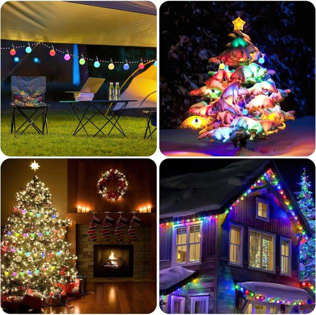 Гирлянда Smart LED Матовый шарик с приложением/пультом/Bluetooth USB 10 м (16899h) - фото 8