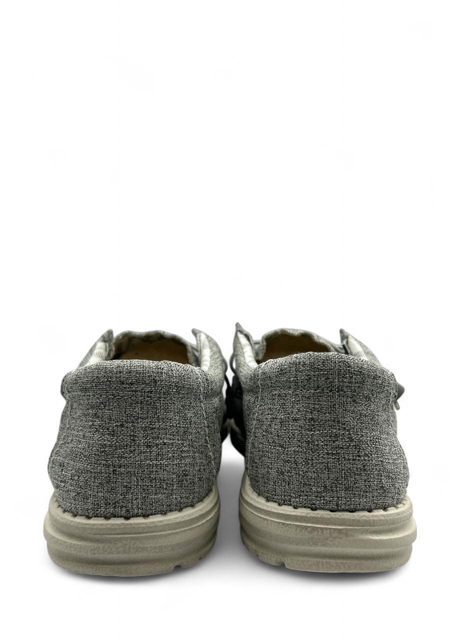 Мокасини чоловічі Wally Linen Iron 110793901 р. 45 29,7 см Сірий (2773042864) - фото 3