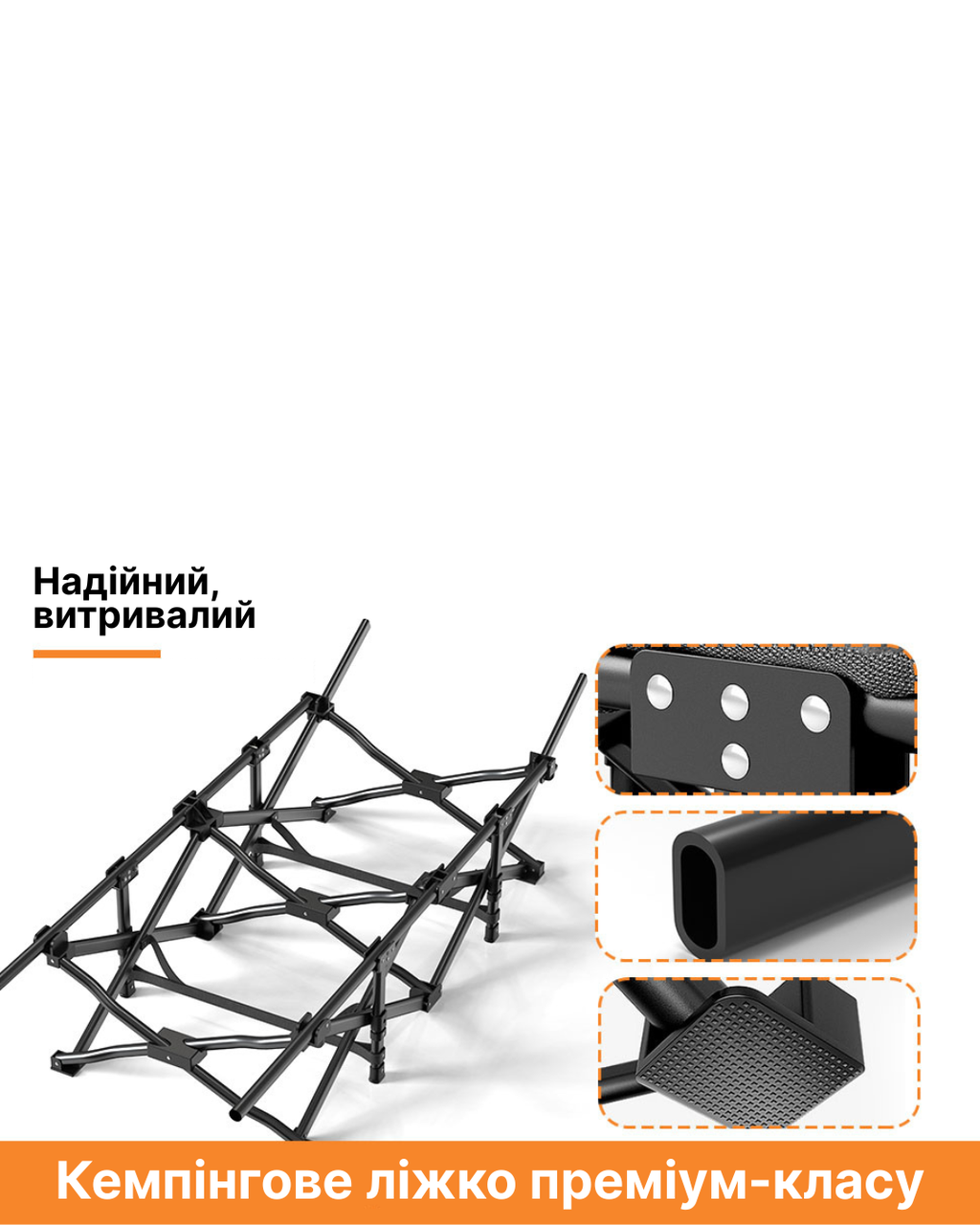Шезлонг раскладной WCG CC-S10 рс матрасом и подушкой Черный (CC-S101) - фото 9