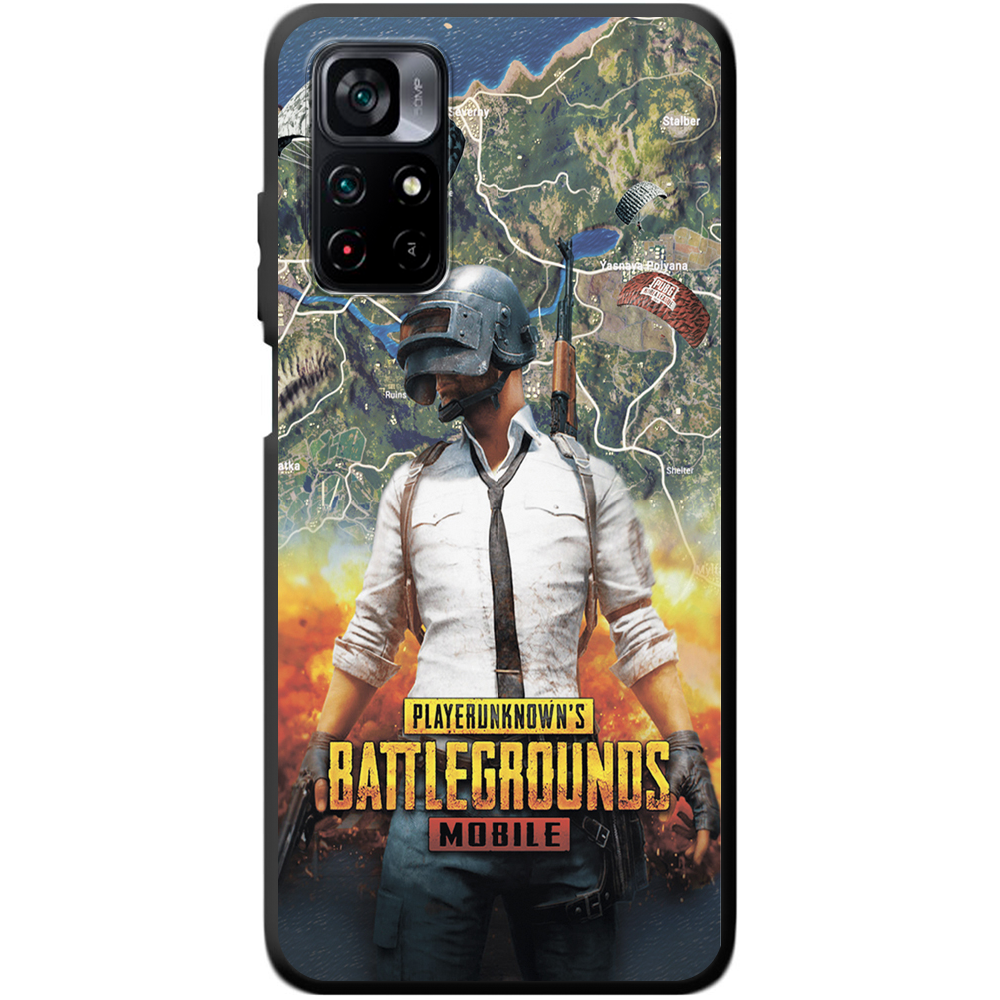 Чехол BoxFace Poco M4 Pro 5G PUBG Mobile Черный силикон (43742-up2309-44259)
