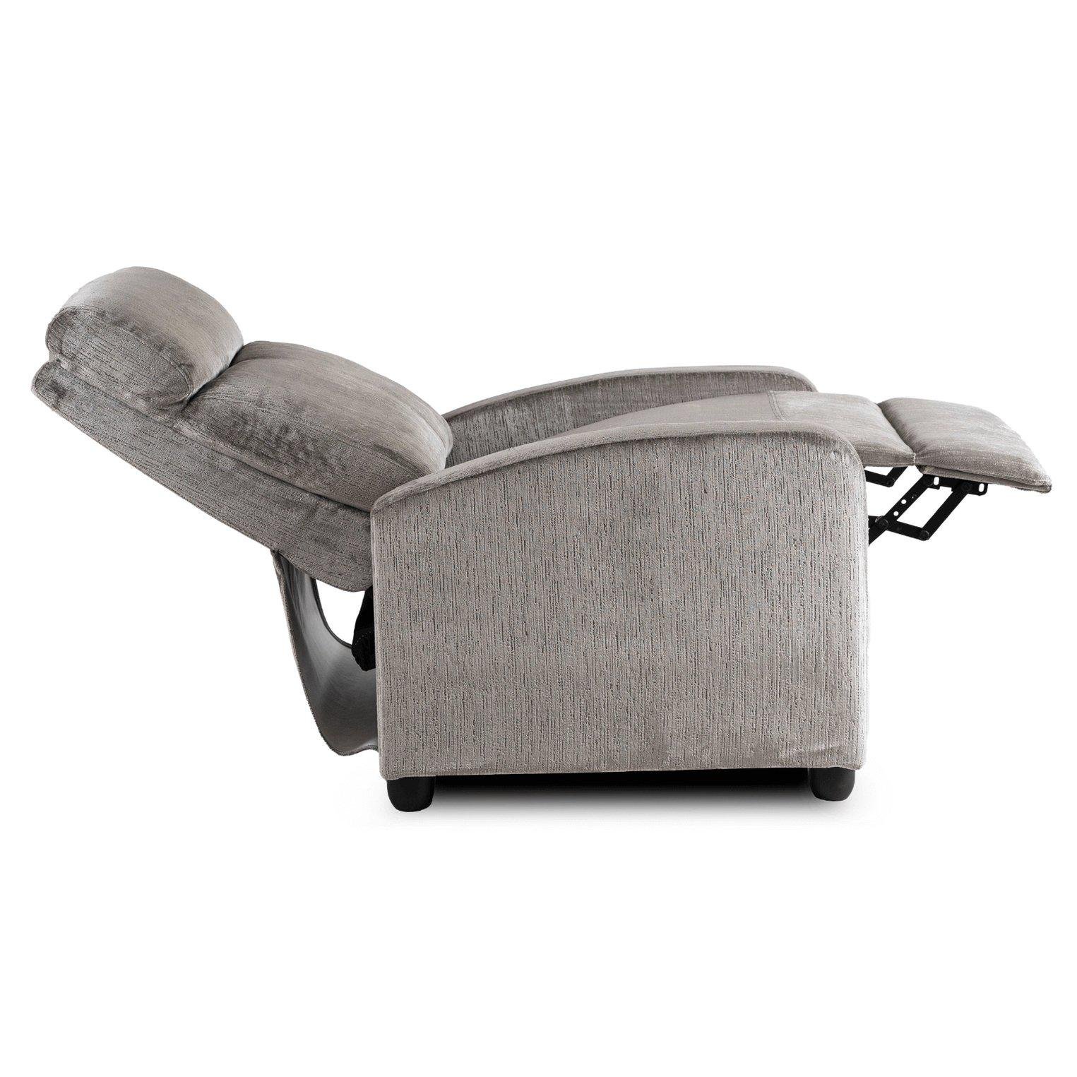 Крісло м'яке Mebel Elite DANNY Welur розкладне з реклайнером Сірий (ME.DANNY/P/V/FW) - фото 8 Крісло м'яке Mebel Elite DANNY Welur розкладне з реклайнером Сірий (ME.DANNY/P/V/FW) - фото 8