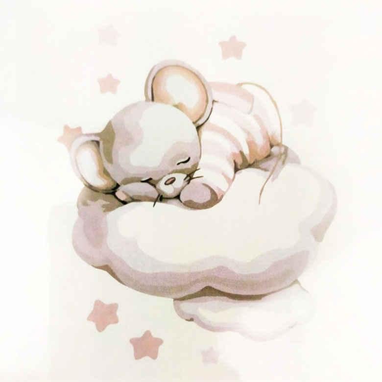 Картина по номерам Идейка КН2338 Путешествие на облачке 30х30 см (L053614)