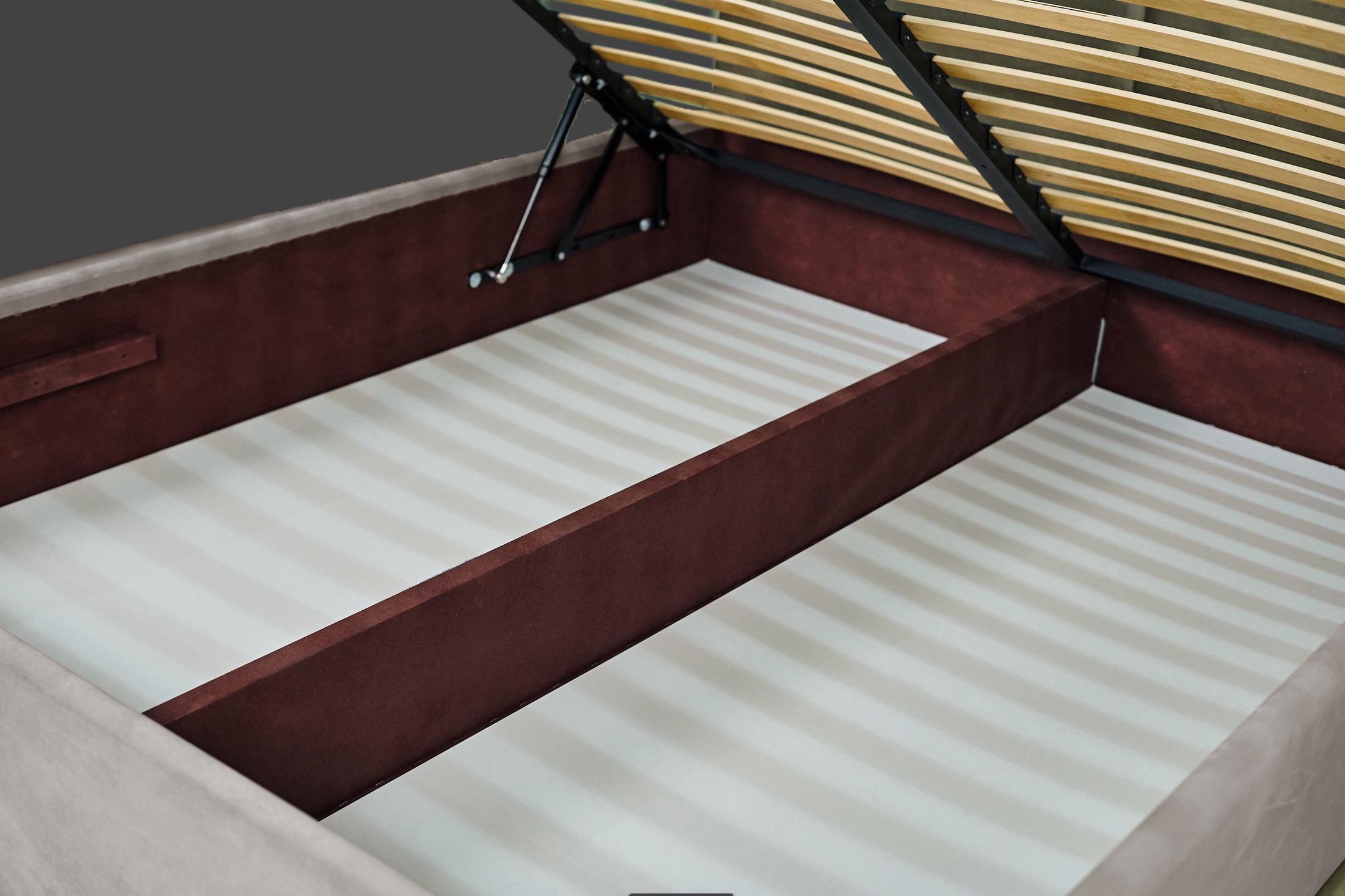 Ліжко RidneTut Taylor з підйомним механізмом Lili 06 160х200 см Бежевий (334331-1112006) - фото 4 Ліжко RidneTut Taylor з підйомним механізмом Lili 06 160х200 см Бежевий (334331-1112006) - фото 4