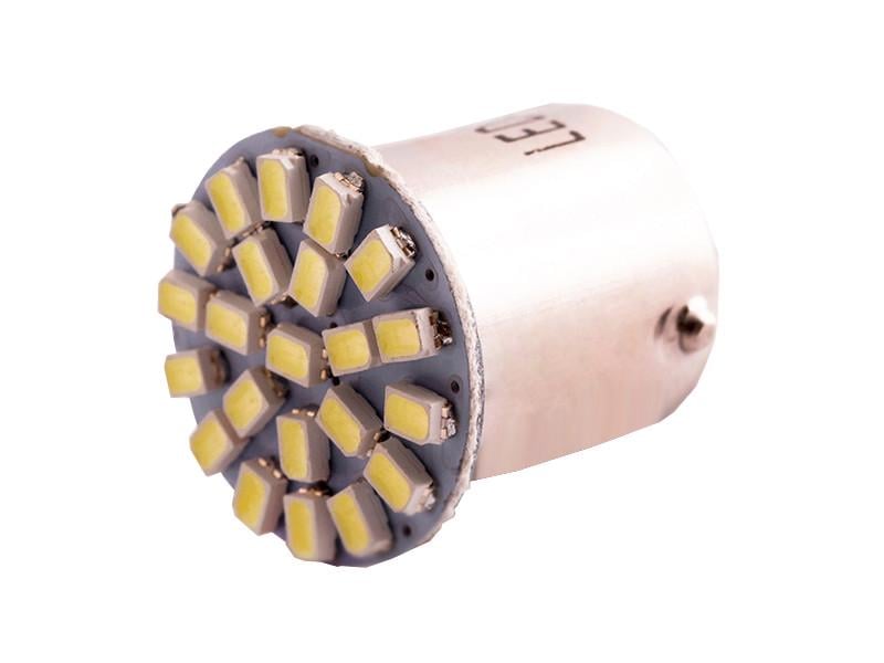 Автолампа светодиодная T25 P21/5W 1157 12 В SMD1206-22led Белый (425)