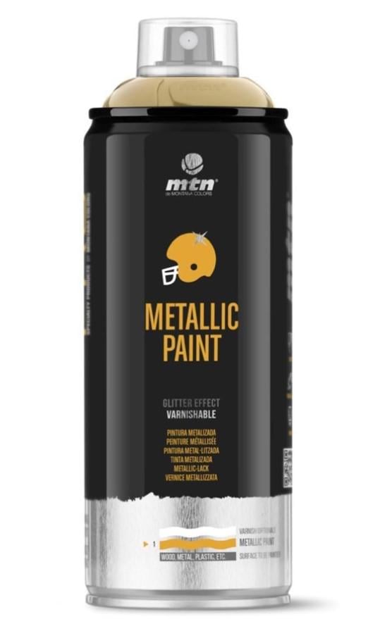 Краска с эффектом металлик Montana Colors Metallic Paint 400 мл аэрозоль Серебро