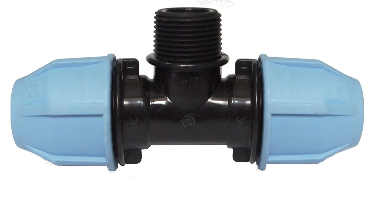 Тройник ПНД Vsplast 32x1/2x32" Н 3003 (000005430)