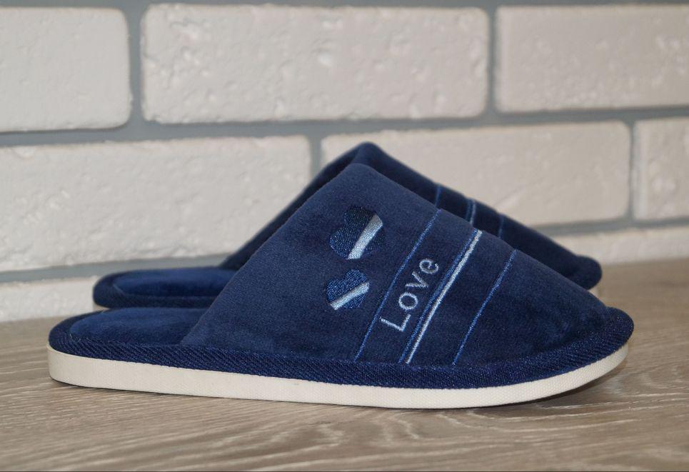 Тапочки комнатные женские NuoNuo р. 36/37 23 см Синий (31078-3637)