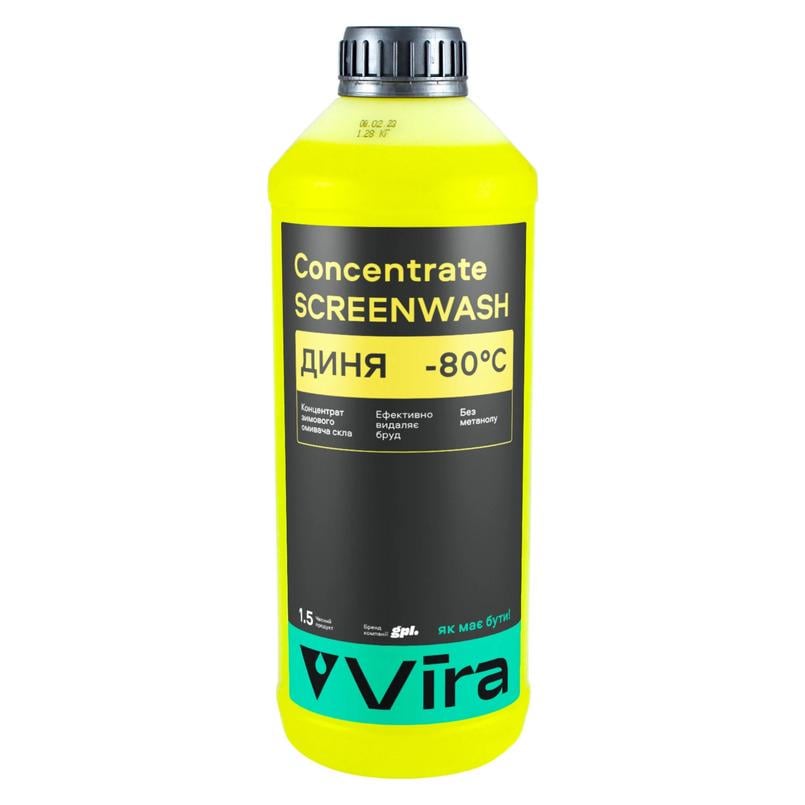 Омивач скла зимовий VIRA -80 °С Диня концентрат 1,5 л (VI0502)