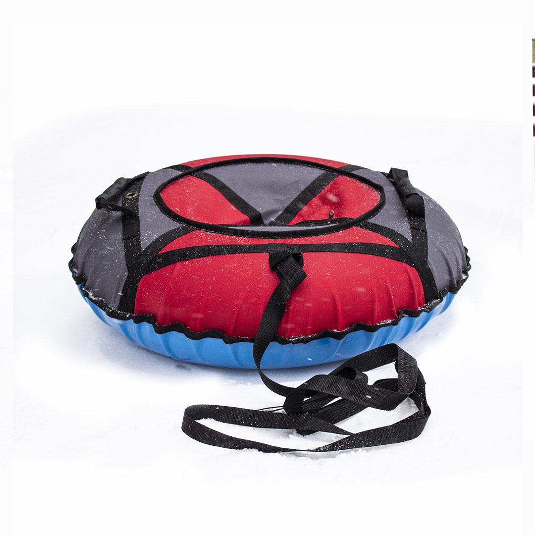 Надувные санки-ватрушка Kospa 120 см Красный/Серый (068)