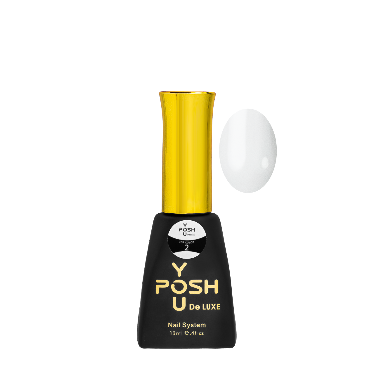 Топ для гель-лаку без липкого шару YouPOSH Top Color 12 мл 2 Білий (23940311)