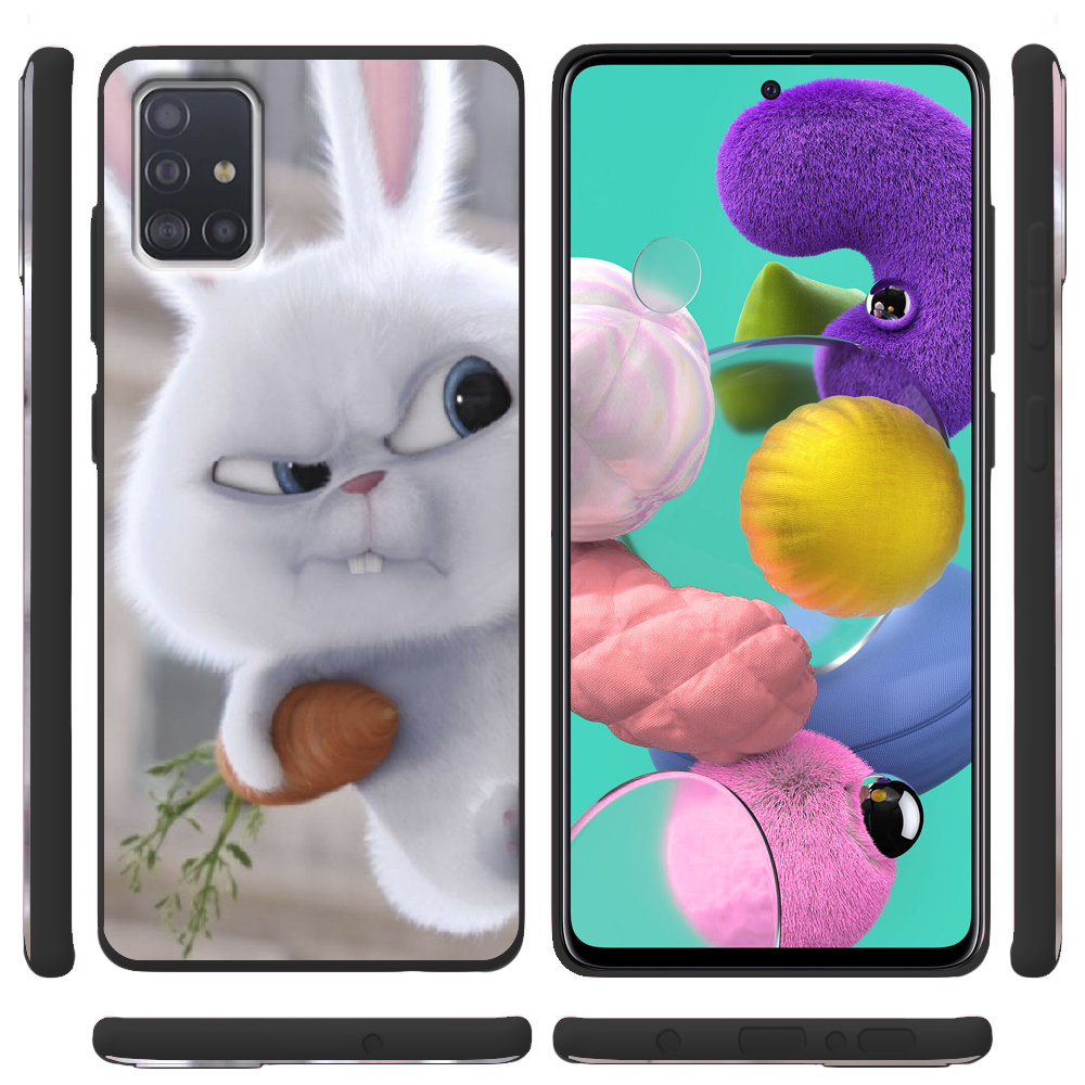 Чехол Boxface Samsung A515 Galaxy A51 Rabbit Snowball Черный силикон (38808-up1116-38947) - фото 2