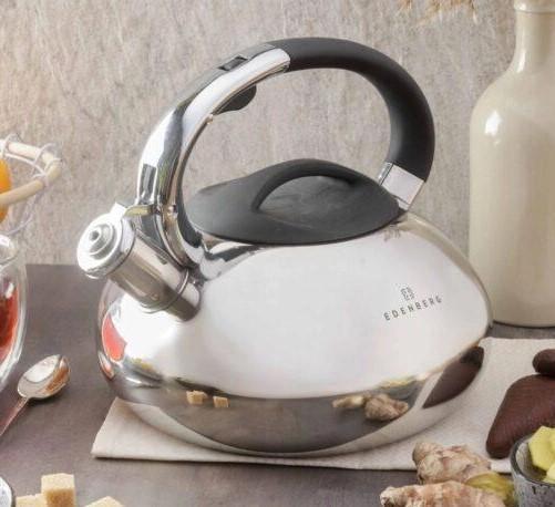 Чайник с свистком для индукционной плиты Edenberg EB-1323 из нержавеющей стали 3 л (2530557576)