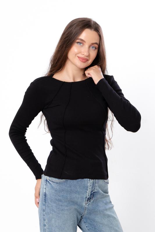 Лонгслів жіночий Носи Своє р. 54 Чорний (8387-019) - фото 2 Лонгслів жіночий Носи Своє р. 54 Чорний (8387-019) - фото 2