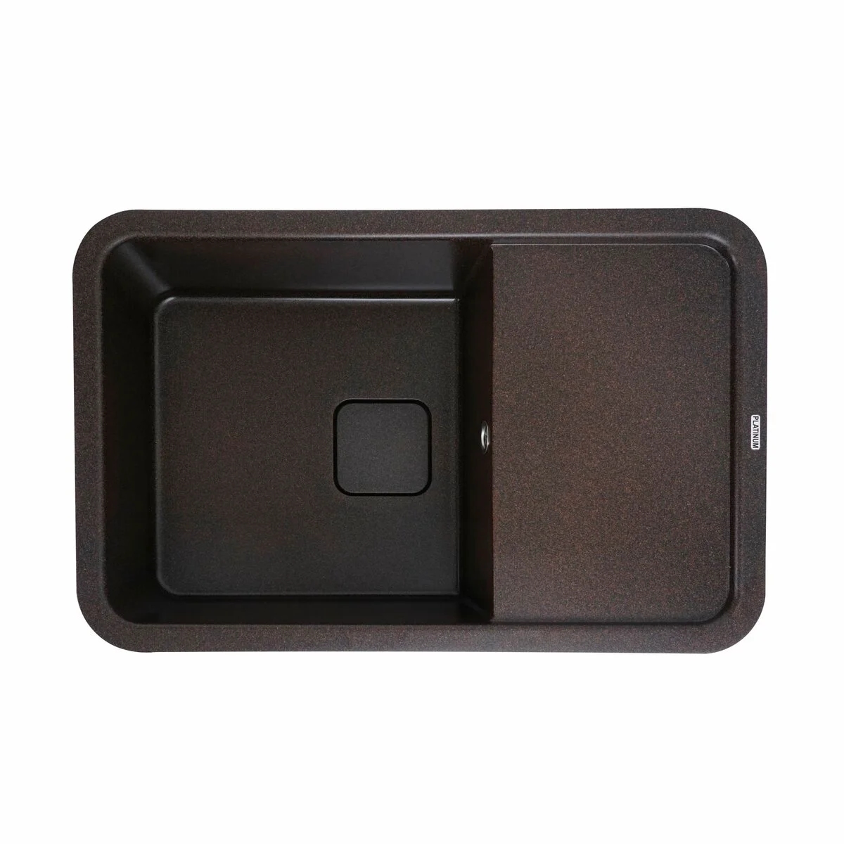 Мойка для кухни гранитная Platinum 7850 Cube Шоколад матовый (SP000024624)