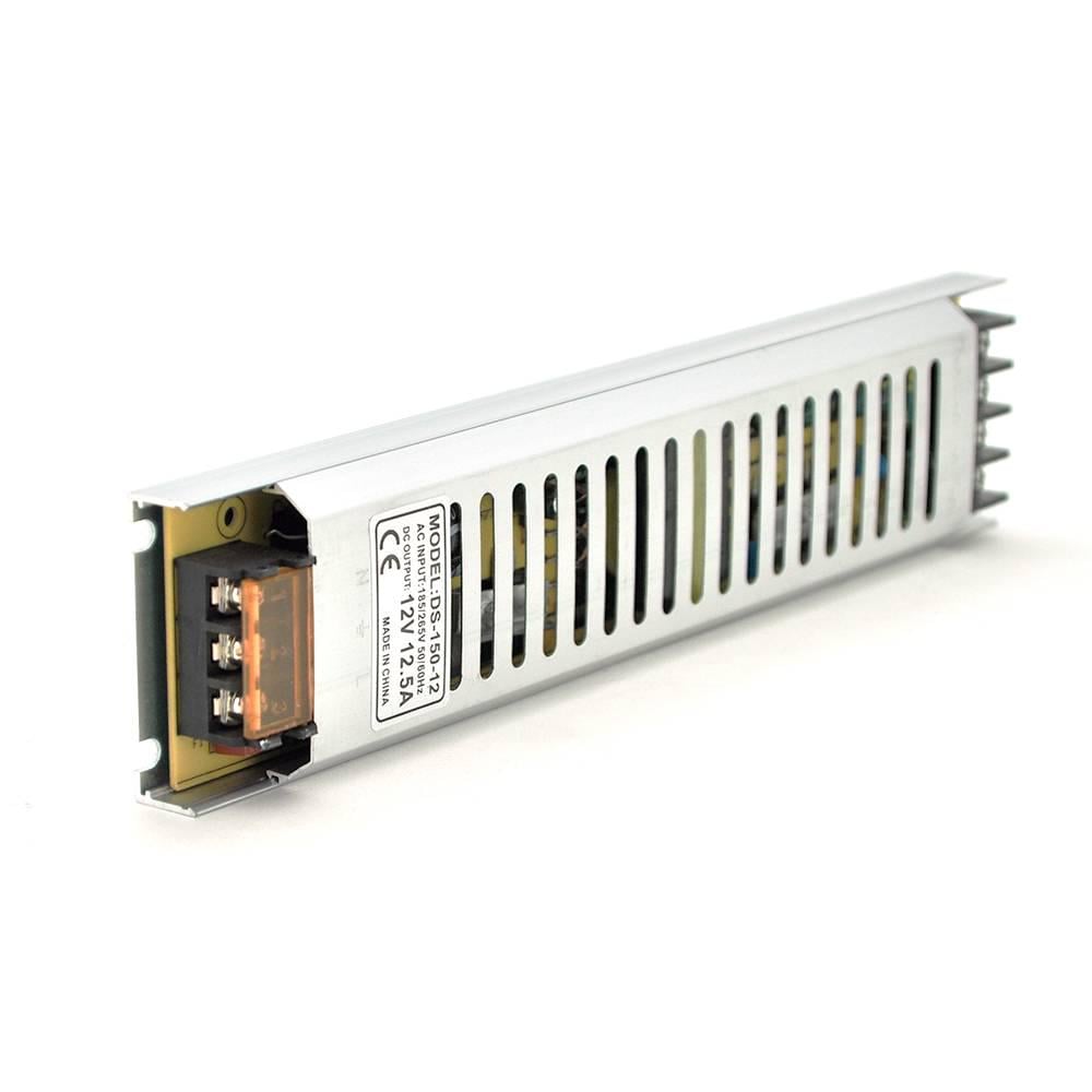 Імпульсний блок живлення 12В 12,5А 150 Вт перфорований SLIM (34486)