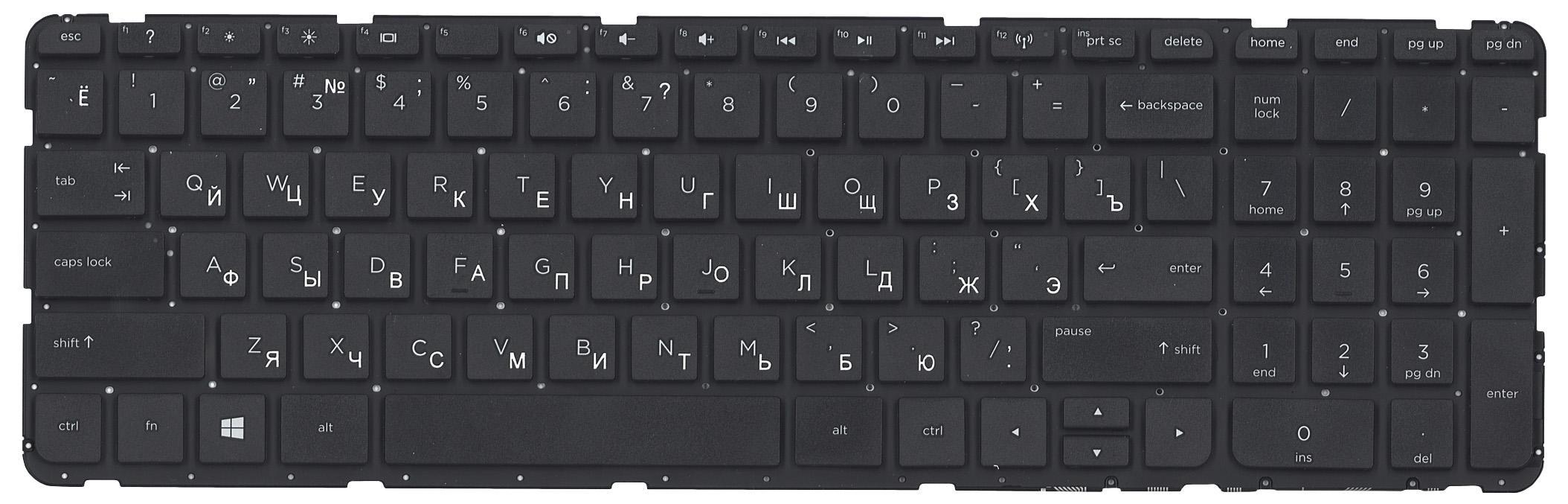 Клавиатура для ноутбука HP Pavilion 17/17-E Black