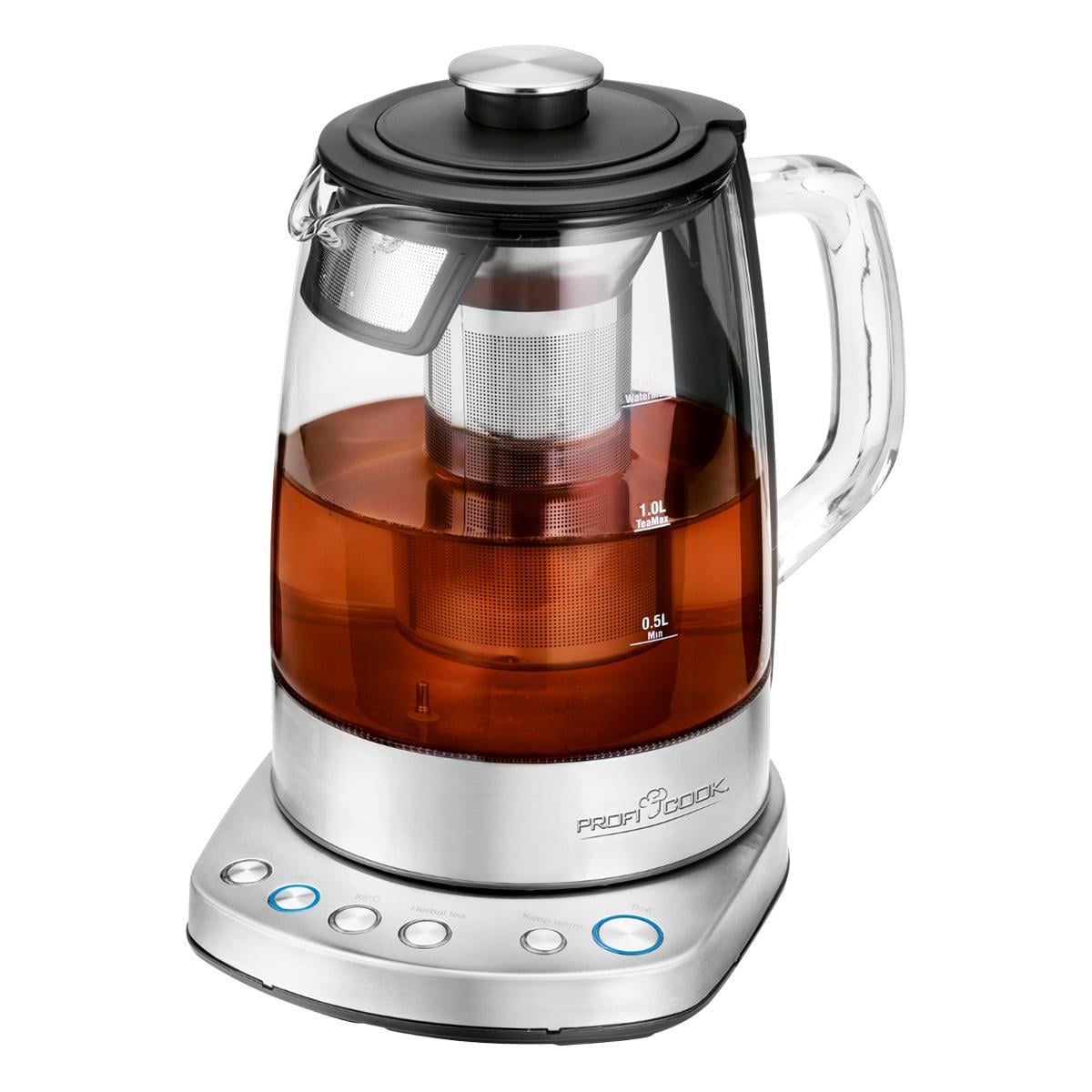Чайник-заварник электрический Profi Cook PC-WKS 1167 2200 2в1 Вт 1,5 л Серый Чайник-заварник электрический Profi Cook PC-WKS 1167 2200 2в1 Вт 1,5 л Серый