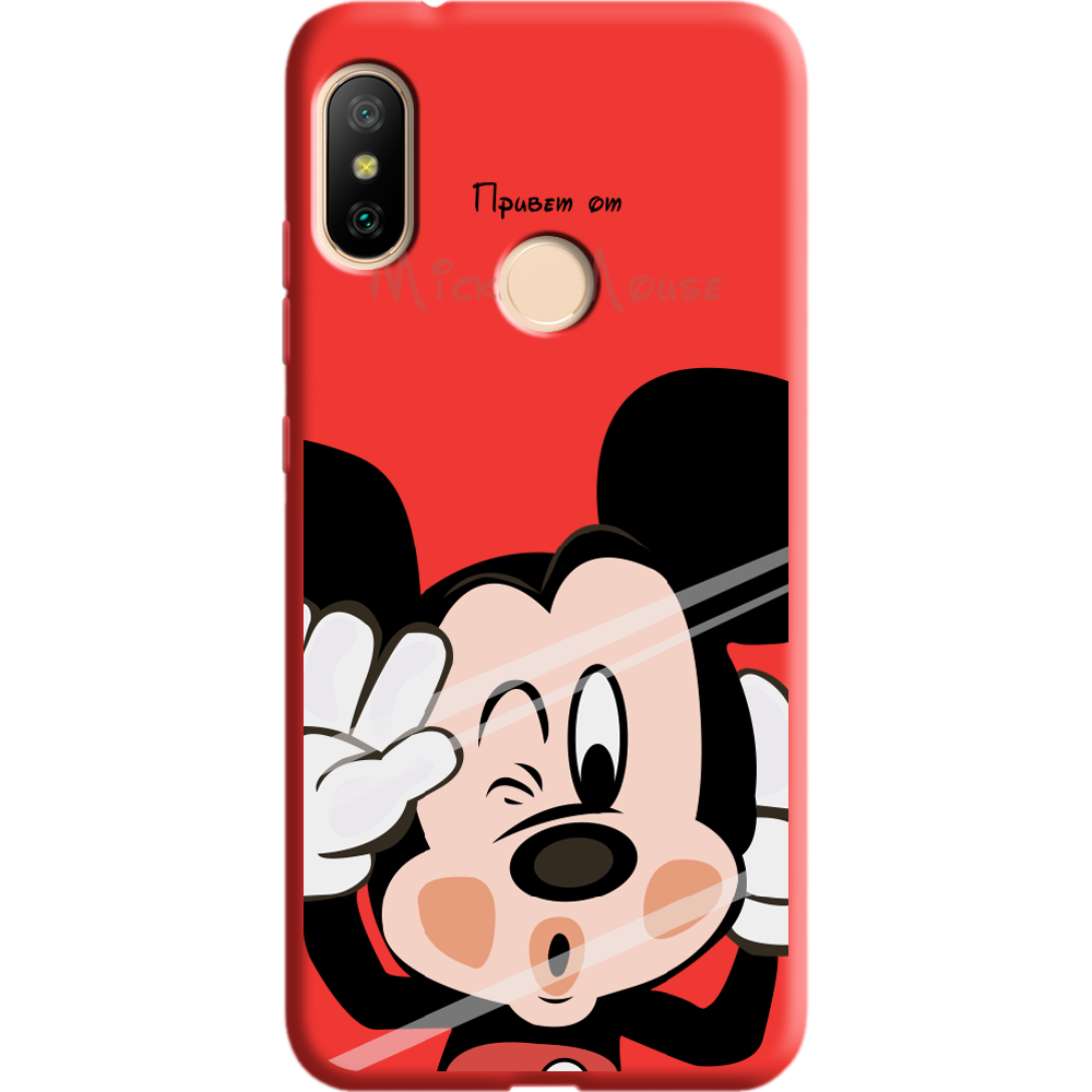 Чехол BoxFace Xiaomi Mi A2 Lite Mister M Красный силикон (34892-cc58-36145)