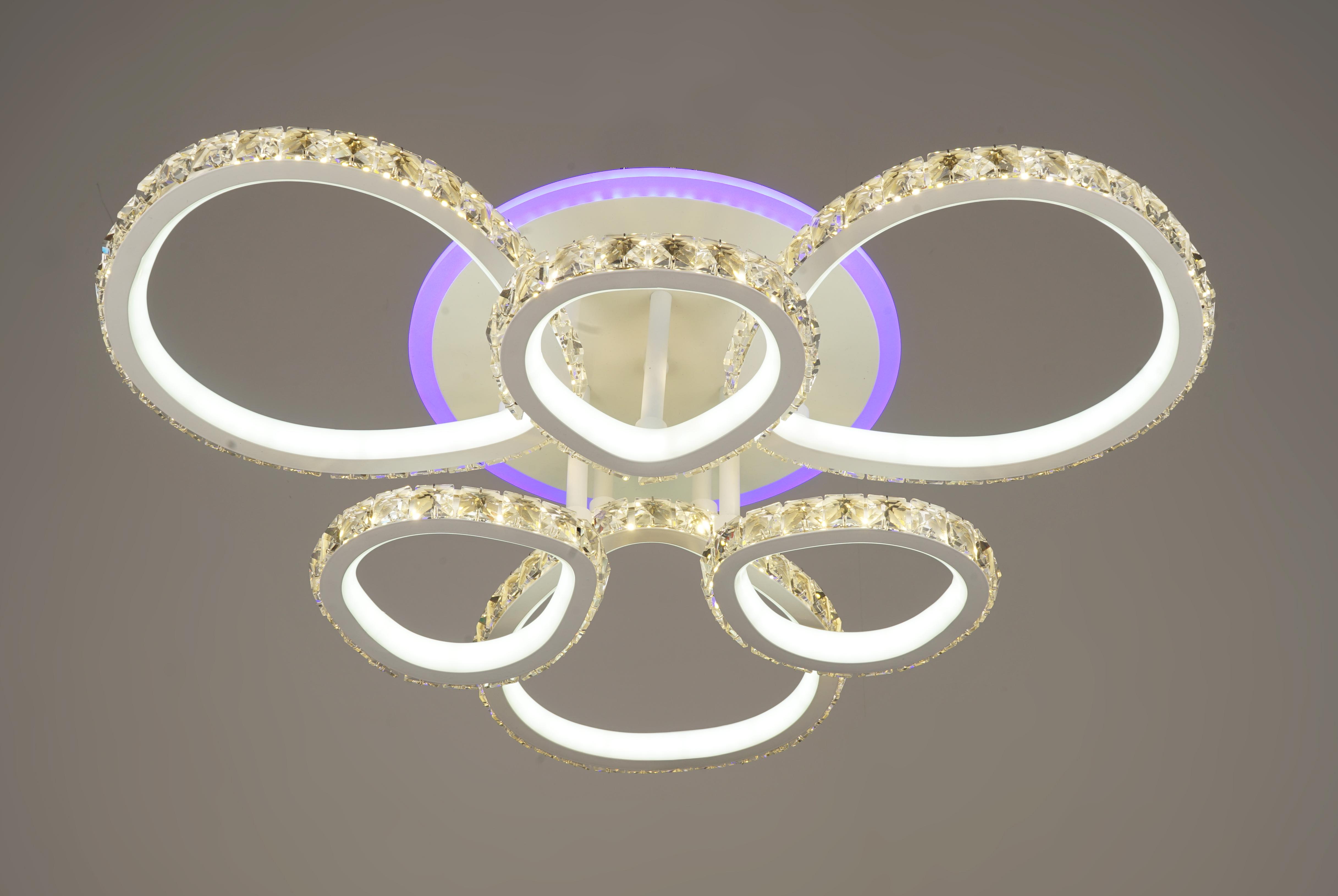 Люстра светодиодная Sirius B YT389/3+3 252 W 16 W акриловая