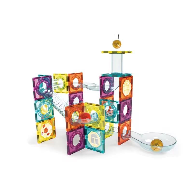 Конструктор-лабиринт трубчатый магнитный 56 деталей Разноцветный