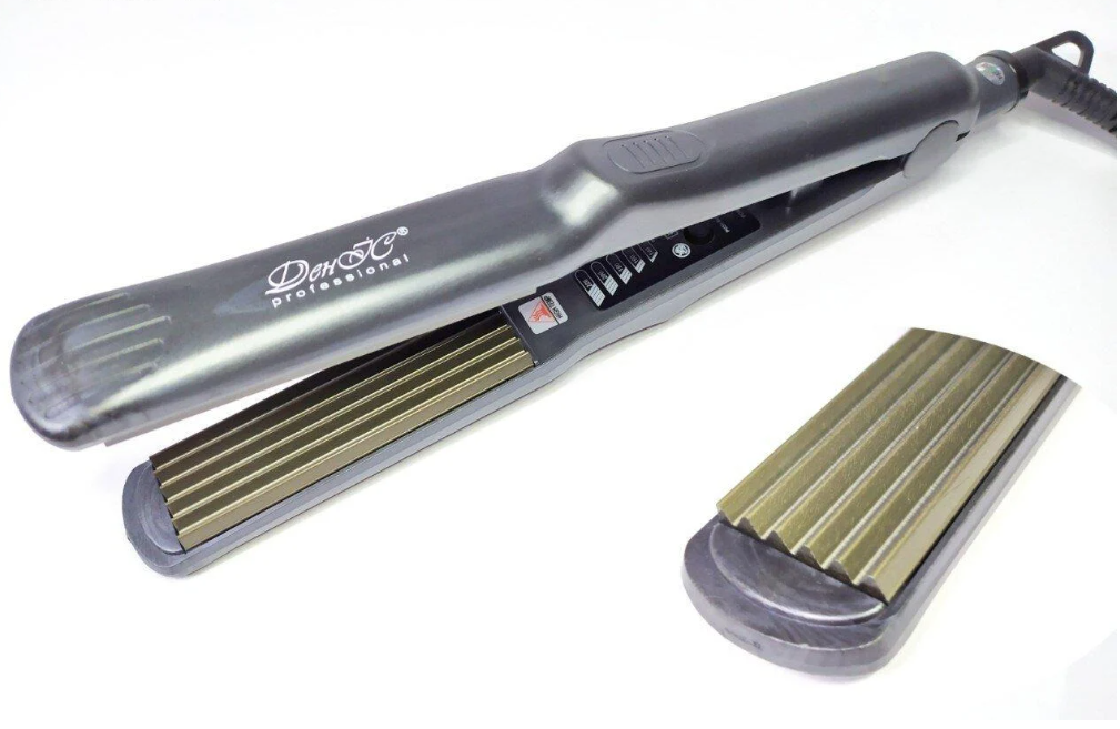 Праска гофре професійна для волосся ДенІС professional 6 зубів (1453071462)