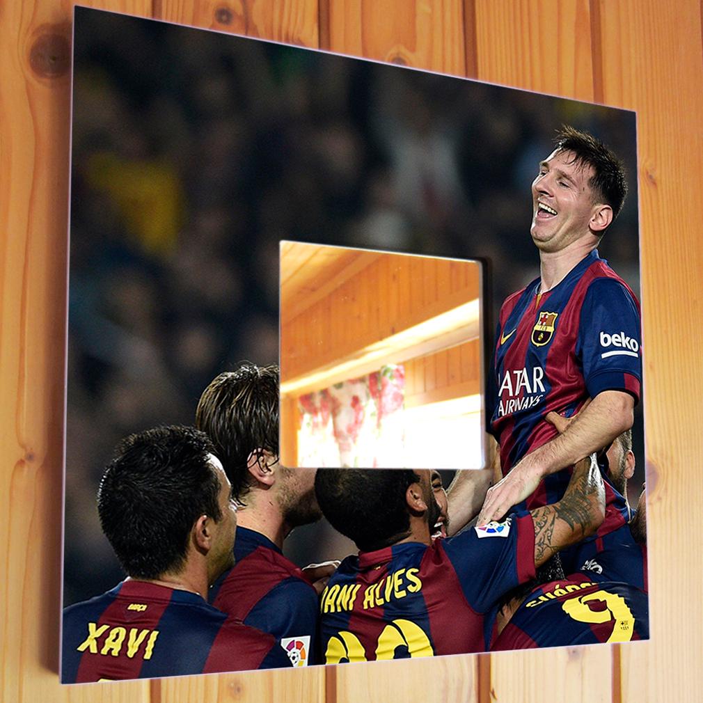 Зеркало с фото Лионель Месси 260х260 мм (M03075)