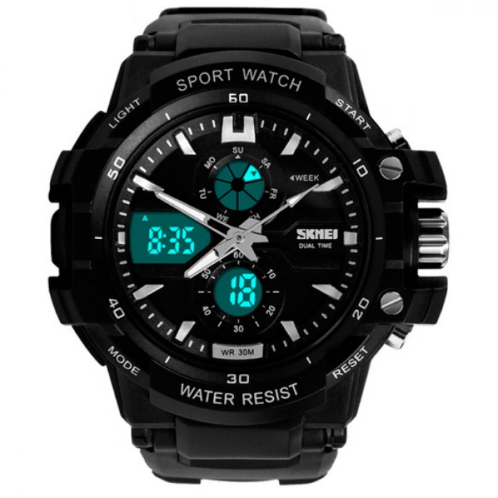 Часы наручные мужские Skmei Resist Black (0990)