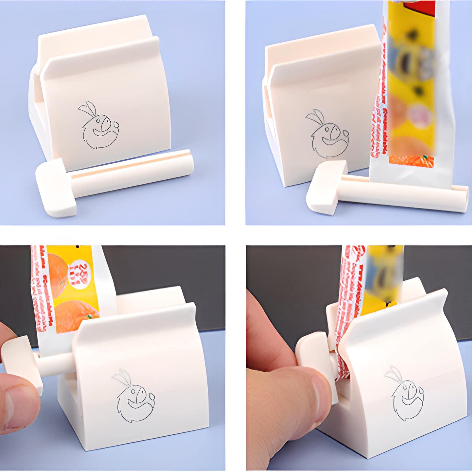 Дозатор для зубной пасты UKC Роликовый выжиматель White - фото 3 Дозатор для зубной пасты UKC Роликовый выжиматель White - фото 3